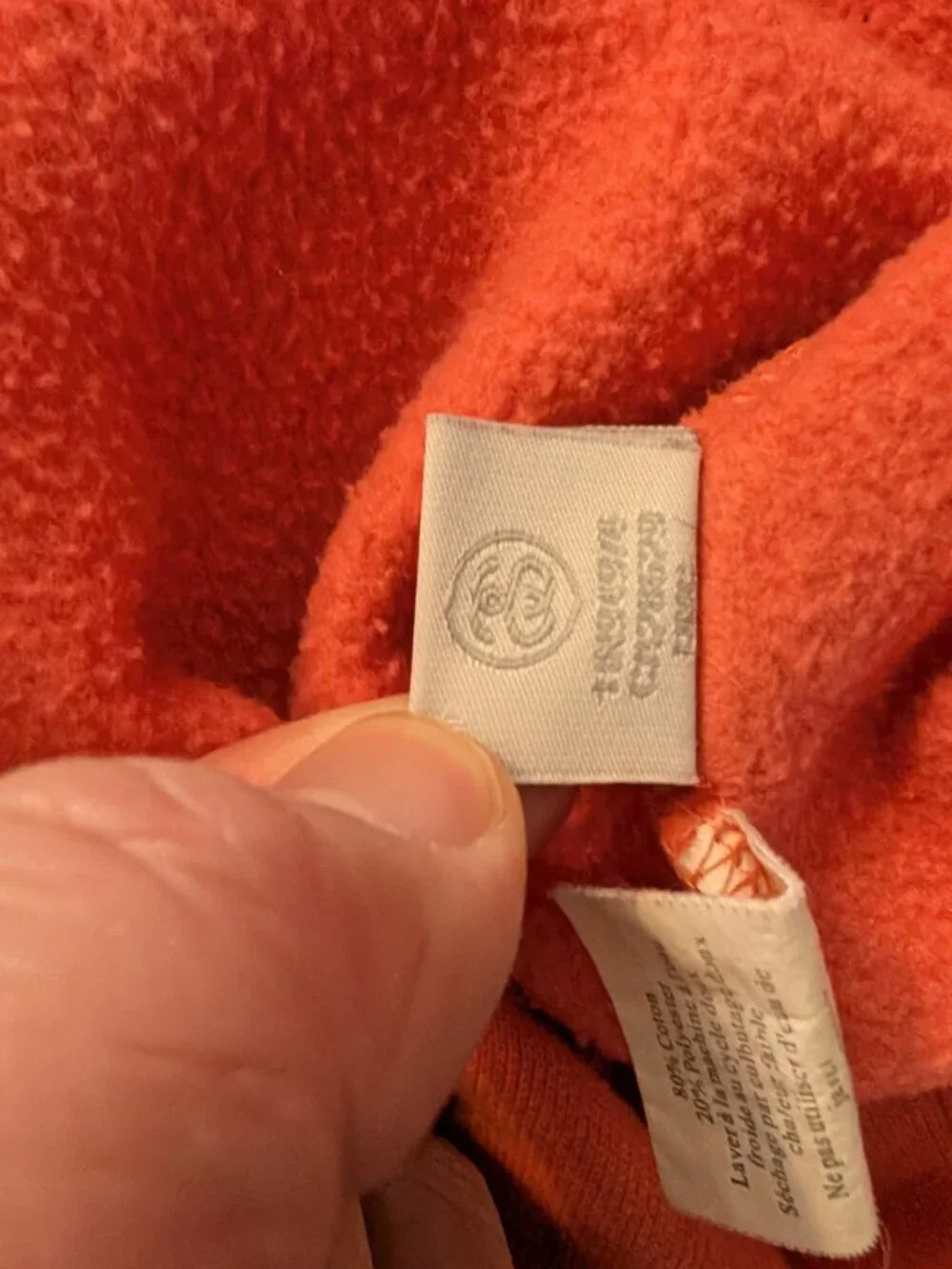 Stussy Embroidered Spell Out Hoodie Coral Made in USA - Size S - Picture 5 of 6